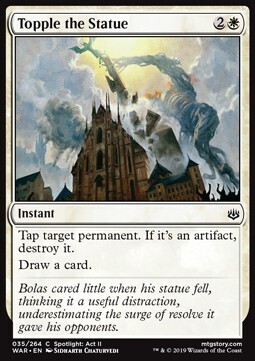 Carta MTG-Abbattere la Statua-La Guerra della Scintilla-Near Mint-C-Italiano