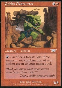 Carta MTG-Abbattitore Goblin-Legioni-Good-U-Italiano