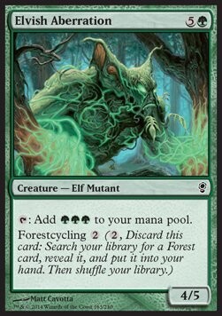 Carta MTG-Aberrazione Elfica-Conspiracy-Near Mint-C-Inglese