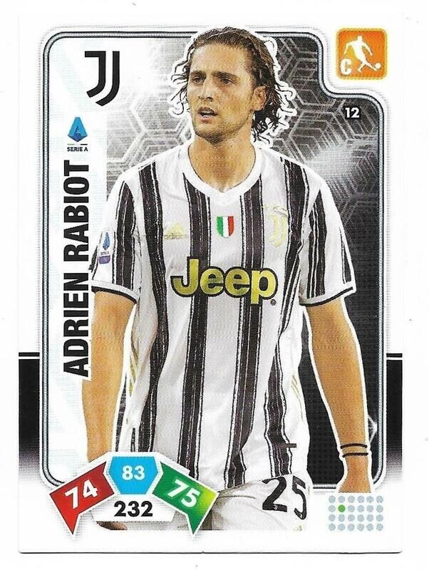 Trading card Adrenalyne 2020-21 - N°12 Adrien Rabiot  Juventus