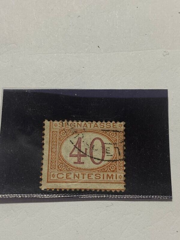 Franc - Regno Italia - Segnatasse - numeri in ovale (decentrato) - 40 C - 1890 - Usato