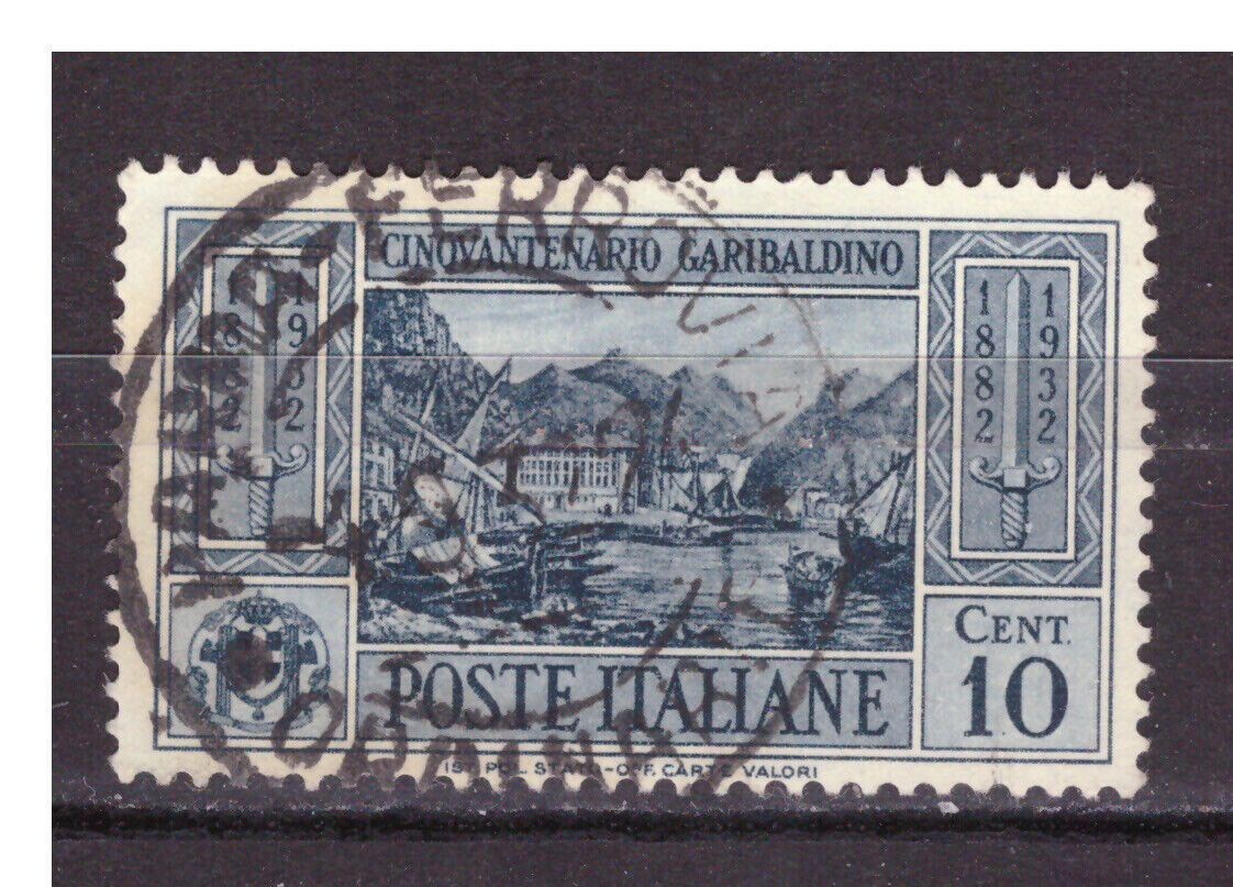 Francobollo - Regno Italia - Garibaldi Nizza - 10 C - 1932 -Usato