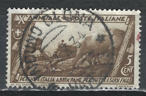 Francobollo - Regno Italia - Decennale marcia su Roma - 5 C - 1932 - Usato