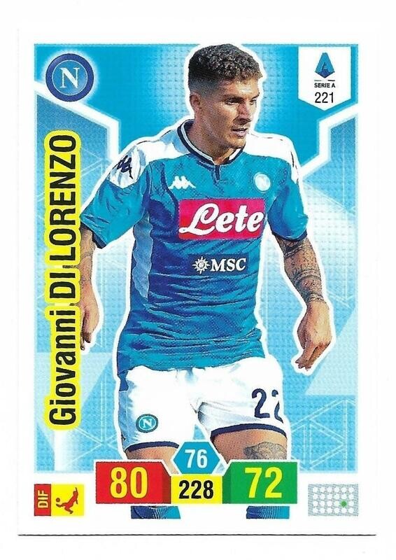 Trading card Adrenalyne 2019-20 - N°221 Giovanni Di Lorenzo  Napoli