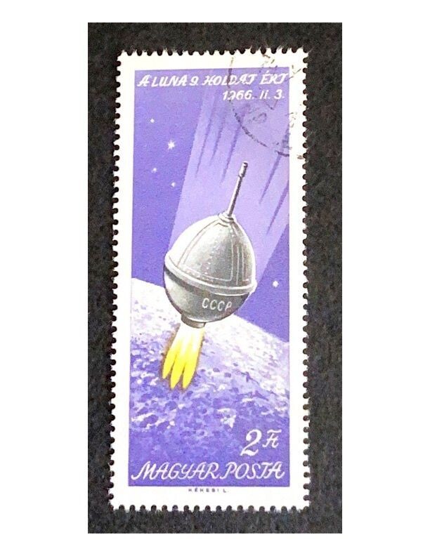 Francobollo - Ungheria - Luna 9 Landing on Moon - 2 Ft - 1969 -Non  Usato