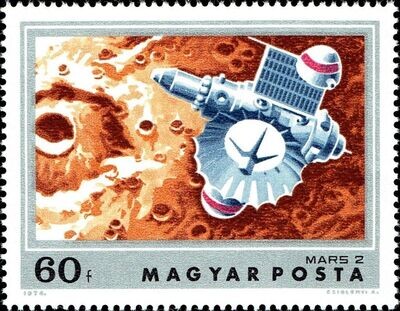 Francobollo - Ungheria - Esplorazione di Marte - 60 F - 1974 - Usato