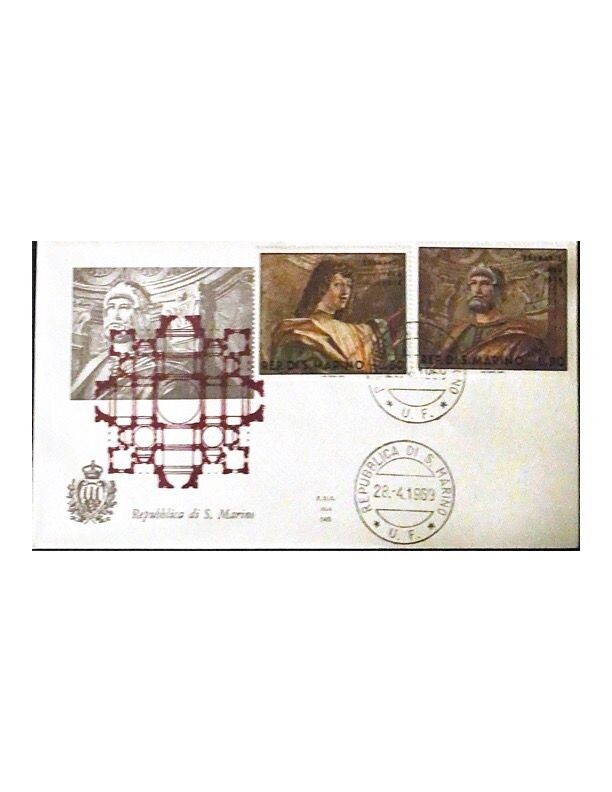 FDC Rep. San Marino - Donato Bramante FCD ALA 145 - 50+90 L - 1969