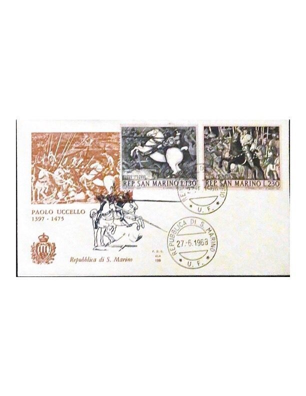 FDC Rep. San Marino - Paolo Uccello FCD ALA 138 - 130+230 L - 1968