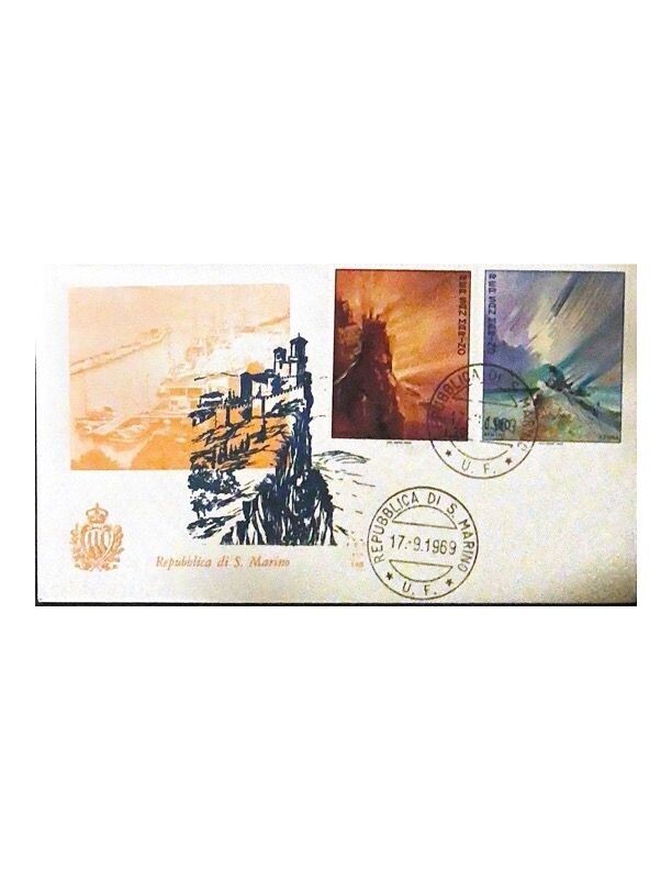 FDC Rep. San Marino - Esposizione San Marino FCD ALA 148 - 20+180 L - 1969
