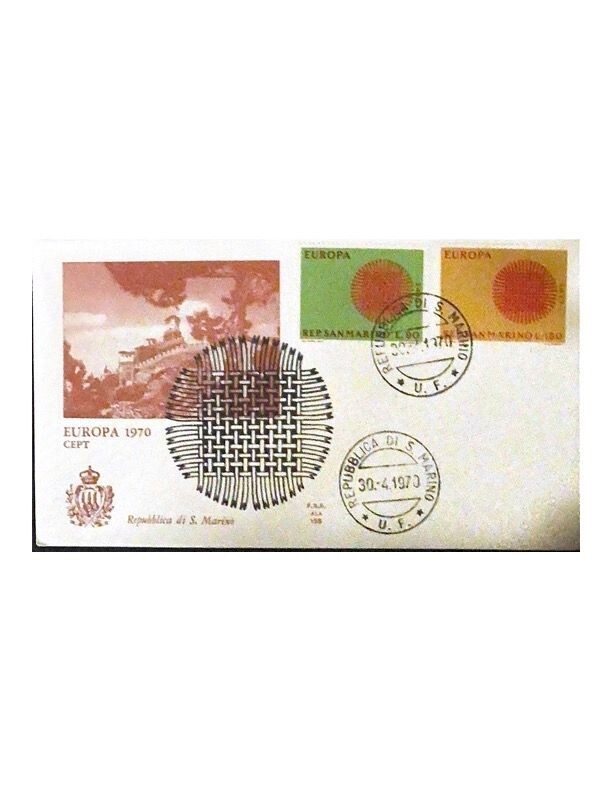 FDC Rep. San Marino - Europa FDC ALA 155 - 90+180 L - 1970