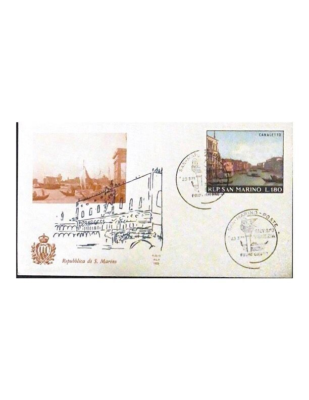 FDC Rep. San Marino - Salviamo Venezia FDC ALA 163 - 180 L - 1971