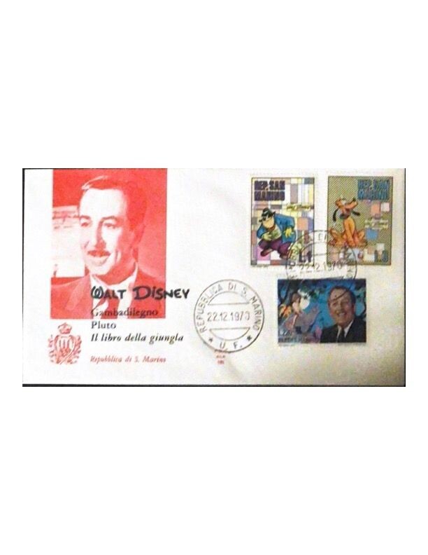 FDC Rep. San Marino - Walt disney FDC ALA 161 - 1+3+220 L - 1970