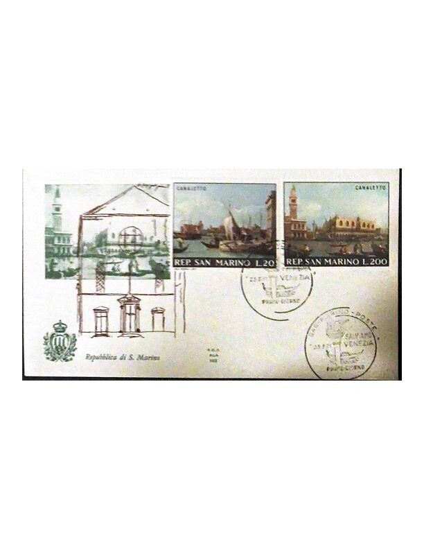 FDC Rep. San Marino - Salviamo Venezia FDC ALA 162 - 20+200 L - 1970