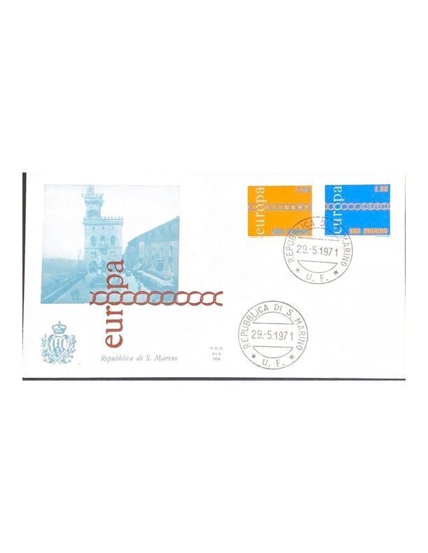 FDC Rep. San Marino - Europa FDC ALA 164 - 90+50 L - 1971