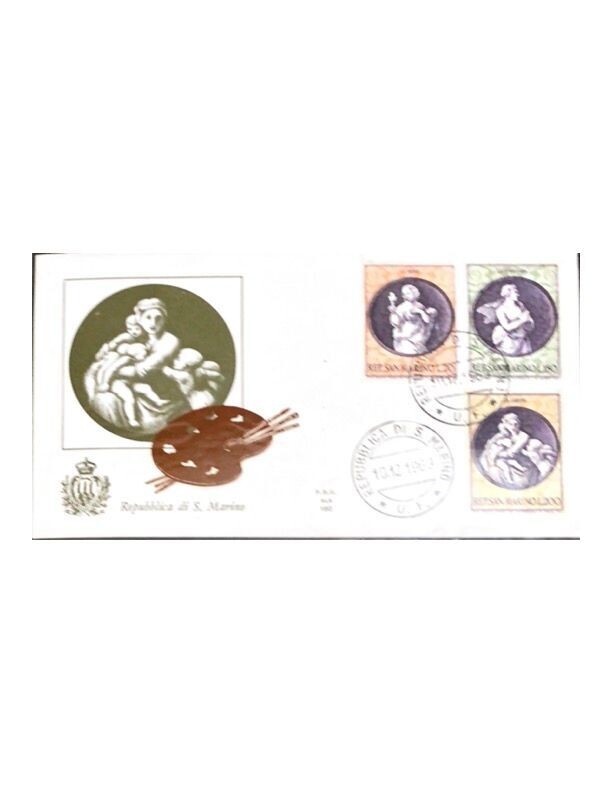 FDC Rep. San Marino - Natale FDC ALA 150 - 20+180+200 L - 1969
