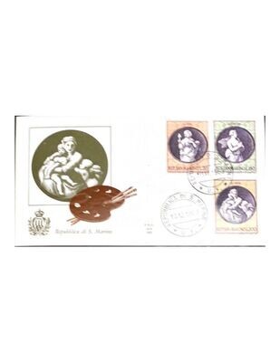 FDC Rep. San Marino - Natale FDC ALA 150 - 20+180+200 L - 1969