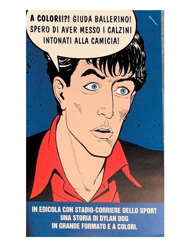 DYLAN DOG - PUBBLICITA' SERIE A COLORI CORRIERE DELLO SPORT STADIO