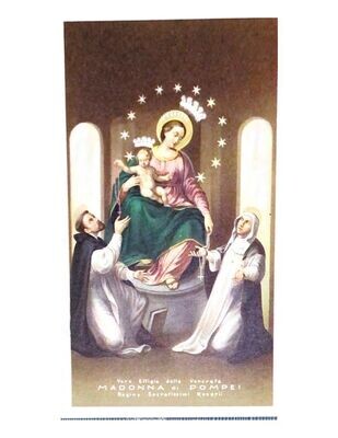Santino da collezione - Madonna di Pompei + preghiera-Usato