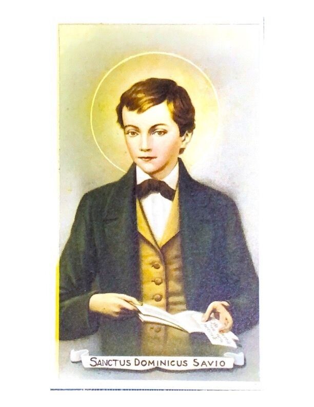 Santino da collezione  - San Domenico Savio + preghiera-Usato