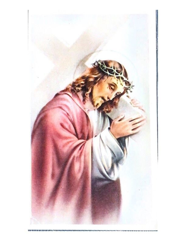 Santino da collezione  - Alla santa spalla + preghiera-Usato