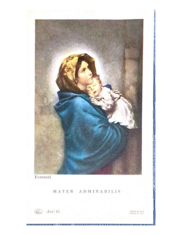 Santino da collezione  - Mater Admirabilis-Usato
