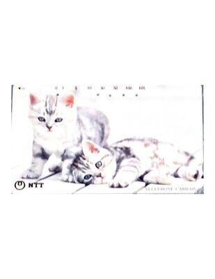 carte telefoniche - Gatti soggetto 2 -Giappone 105 U NTT -Usata