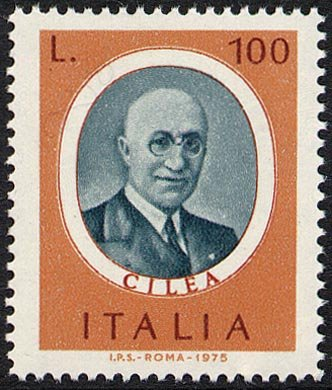 Francobollo Usato Rep. Italiana 1975 UOMINI ILLUSTRI: FRANCESCO CILEA