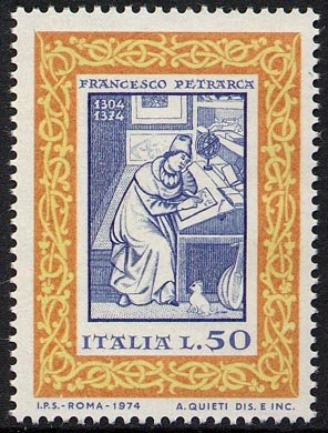 Francobollo Usato Rep. Italiana 1974 6^ CENTENARIO DELLA MORTE DI FRANCESCO PETRARCA 50 Lire Francobollo Usato Rep. Italiana 1974 6^ CENTENARIO DELLA MORTE DI FRANCESCO PETRARCA 50 Lire