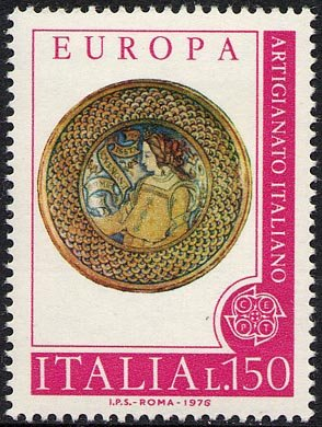 Francobollo Usato Rep. Italiana 1976 EUROPA UNITA: 21^ EMISSIONE 150 Lire Francobollo Usato Rep. Italiana 1976 EUROPA UNITA: 21^ EMISSIONE 150 Lire