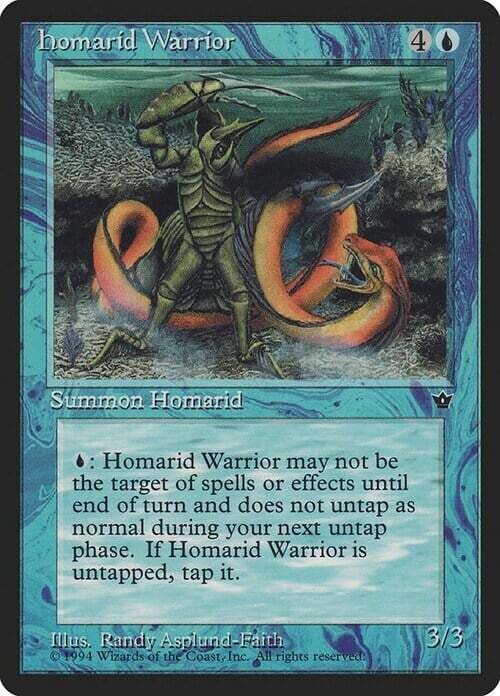 Carta MTG-Guerriero Homarid (V.2)-Fallen Empires-EN-Poor-common