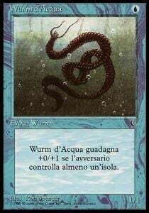 Carta MTG-Wurm d'Acqua-L'Oscruritò-ITA-EX-Common