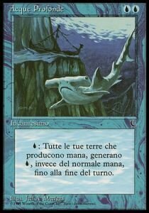 Carta MTG-Acque Profonde-L'Oscruritò-ITA-EX-Common