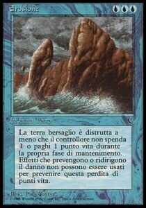 Carta MTG-Erosione-L'Oscruritò-ITA-EX-Common