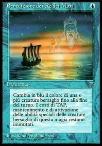 Carta MTG-Benedizione dei Re dei Mari-Leggende in italiano-ITA-Good-Uncommon