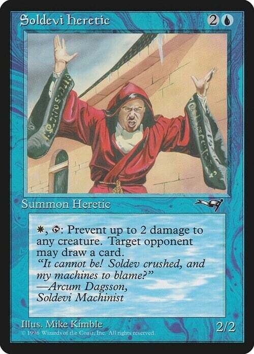 Carta MTG-Eretico di Soldevi (V.1)-Alleanze-ITA-EX-Common