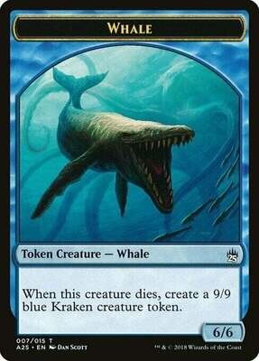 Carta MTG-Whale Token (Blue 6/6)-Masters 25-EN-EX-Token