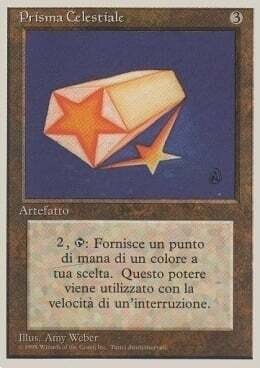 Carta MTG-Prisma Celestiale-Foreign White Bordered-ITA-EX-Uncommon