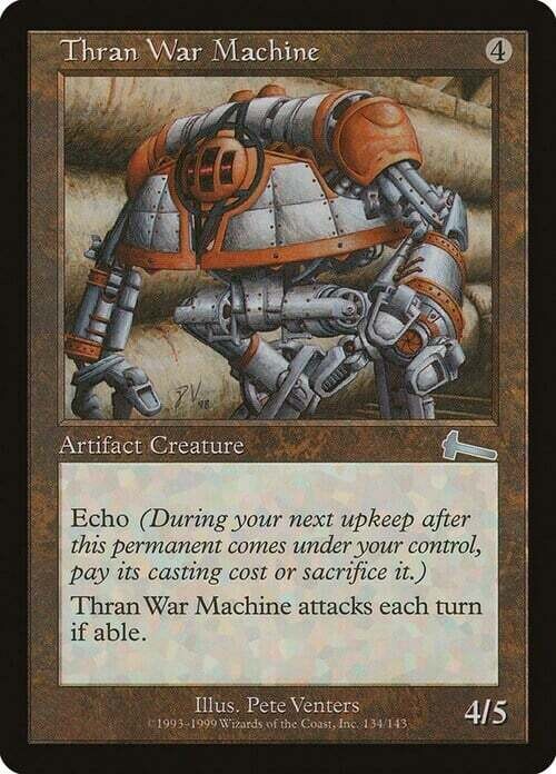 Carta MTG-Macchina da Guerra Thran-Eredità di Urza-EN-Poor-Uncommon