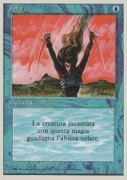 Carta MTG-Volare-Foreign White Bordered-ITA-Good-Common