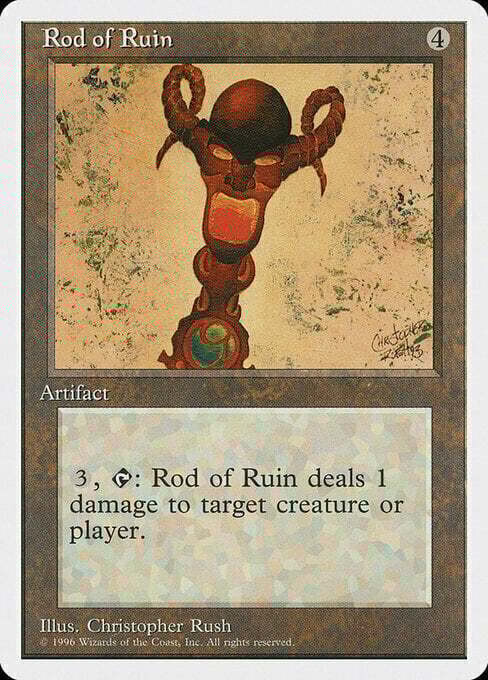 Carta MTG-Scettro della Rovina-Foreign White Bordered-ITA-Good-Uncommon