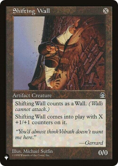 Carta MTG-Muro scorrevole-Fortezza-ITA-Good-Uncommon