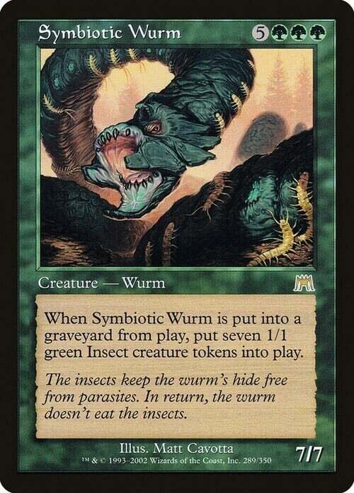 Carta MTG-Wurm Simbiotico-Assalto-ITA-Good-Rare