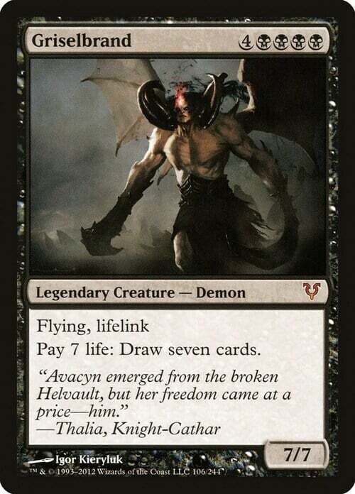 Carta MTG-Griselbrand-Avacyn Restored-EN-Poor-Mythic