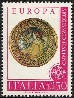 Francobollo Usato Rep. Italiana 1976 EUROPA UNITA: 21^ EMISSIONE 150 Lire