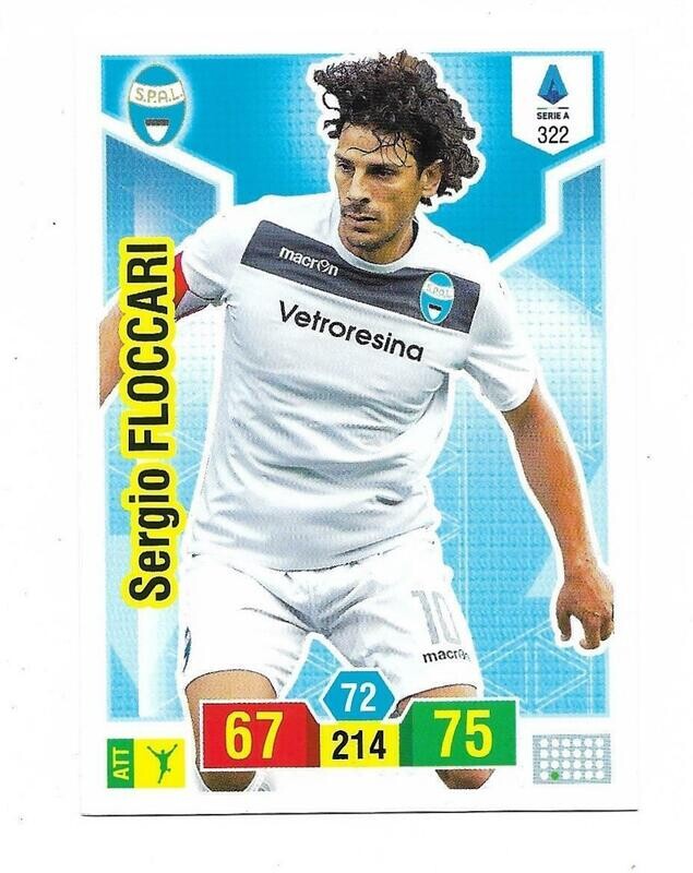 Trading card Adrenalyne 2019-20 - N°322 Sergio Floccari  Spal
