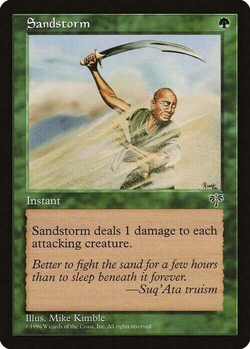 Carta MTG-Tempesta di Sabbia-Mirage-ITA-Played-Common
