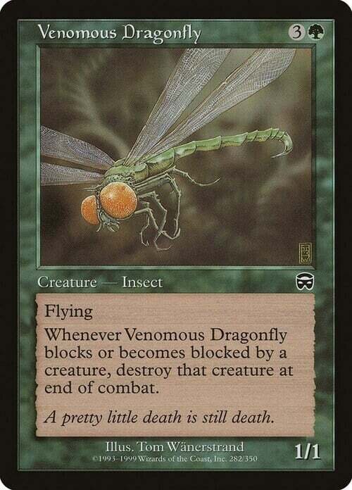 Carta MTG-Libellula Velenosa-Maschere di Mercadia-EN-LP-Common