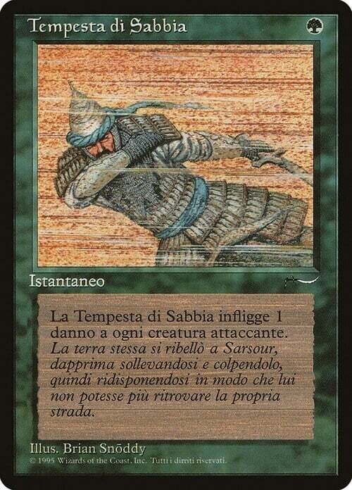 Carta MTG-Tempesta di Sabbia-Rinascimento-ITA-EX-Common