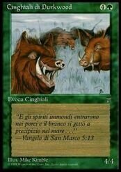 Carta MTG-Cinghiali di Durkwood-Leggende in italiano-ITA-EX-Common