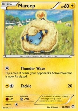 Carta pokemon Mareep (STS 38)-Steam Siege-C - lingua ITA-condizione NM